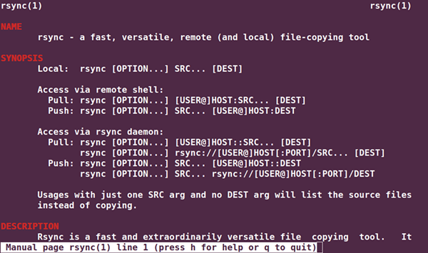 rsync