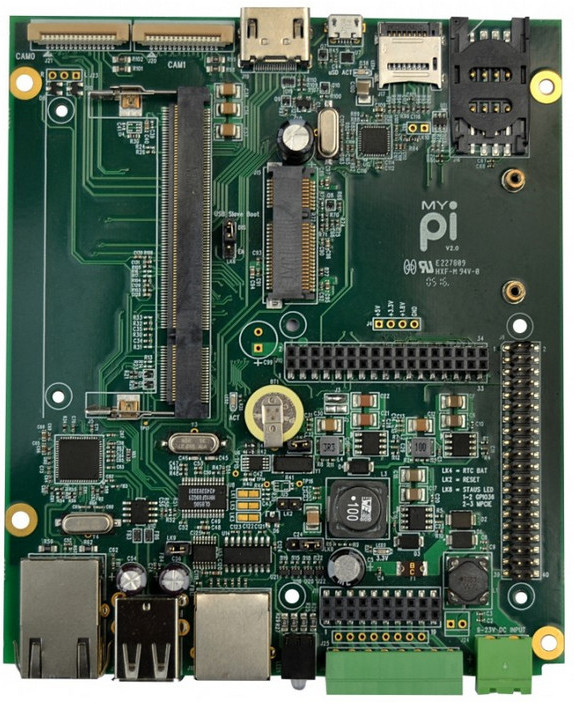 用树莓派计算模块搭建的工业单板计算机