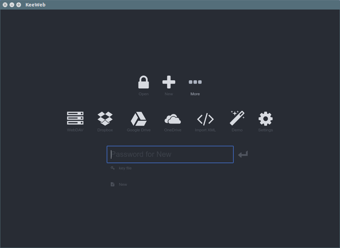Linux 下的密码管理器：Keeweb