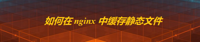 霸气！Nginx 中缓存静态文件秘籍