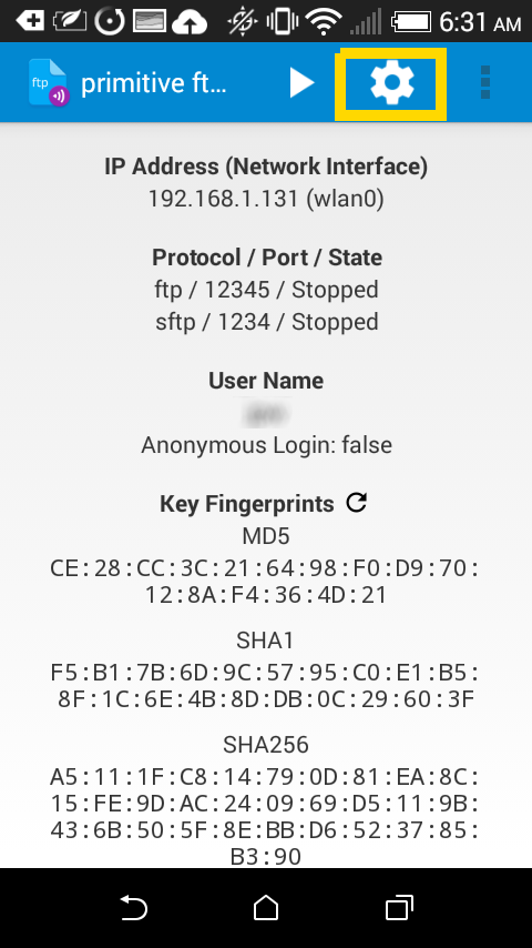 在电脑和安卓设备之间使用 FTP 传输文件