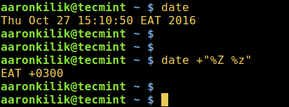 在 Linux 中查看你的时区