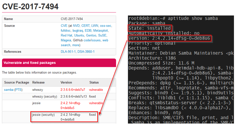 Linux 系统中修复 SambaCry 漏洞（CVE-2017-7494）