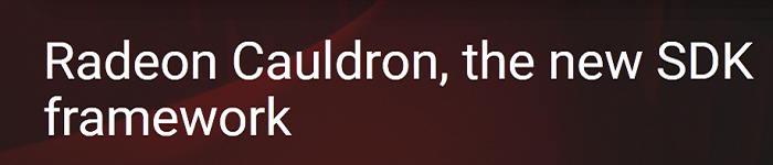 Radeon Cauldron 1.0发布