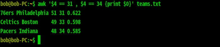 awk命令使用实例