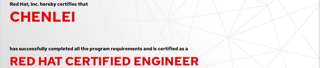 捷讯：陈磊12月14日广州顺利通过RHCE认证。