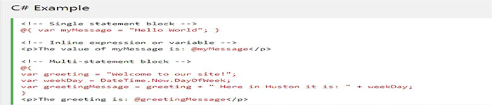 ASP.NET Razor – C# 逻辑条件简介