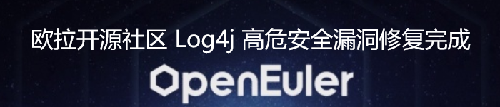 openEuler 欧拉开源社区 Log4j 高危安全漏洞修复完成